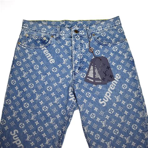 supreme louis vuitton jeans.